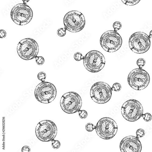 Foto seamless pattern direction compass hand drawn