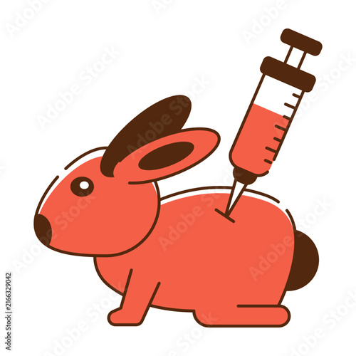 Creative design icon of animal testing 