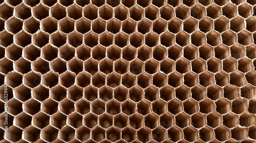 Honeycomb Cardboard Hexagonal Cell Cross-Section