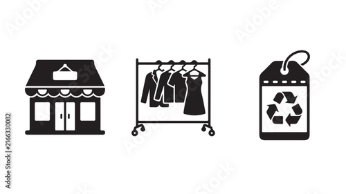 Set of modern icons on a clean white background