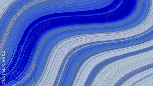 Obraz na płótnie Abstract background, with wavy blue, and white parallel lines