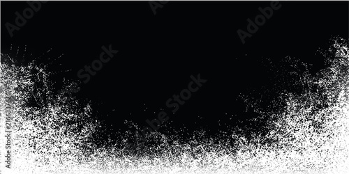 Bild auf Leinwand Frozen window background with ice border