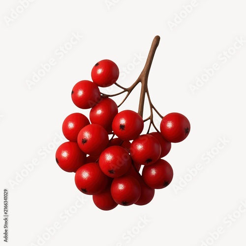Vibrant red berry cluster