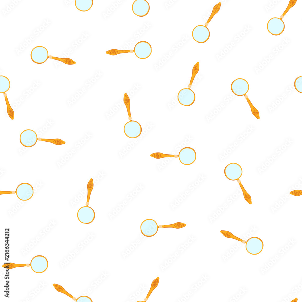 Fototapeta premium pattern enlarge reading magnifier cartoon. vision clarity, aid tool, glass handheld enlarge reading magnifier sign. seamless symbol vector illustration