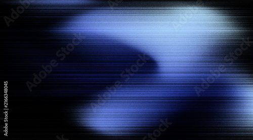 Abstract glowing blue motion blur lines dark grainy digital scanline background