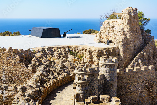 Gun Battery of Castillitos, Spain. Tourist site
