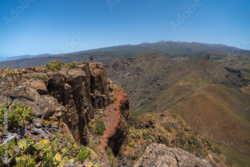 Woman on the summit of Roque del Conde