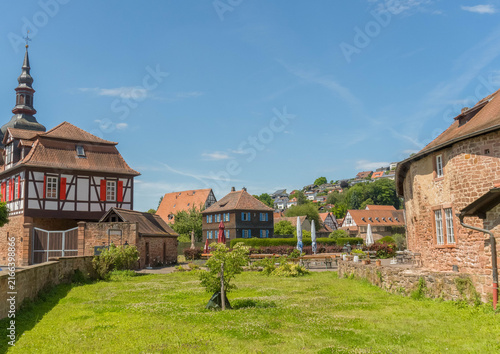 Historic City View of Buedingen Half-Timbered Houses in Hesse