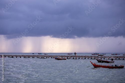 A storm is brewing at sea