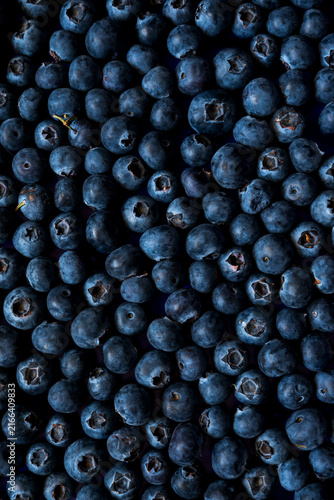 Cuadro en lienzo Blueberries Background for Food Recall, Food Safety, E