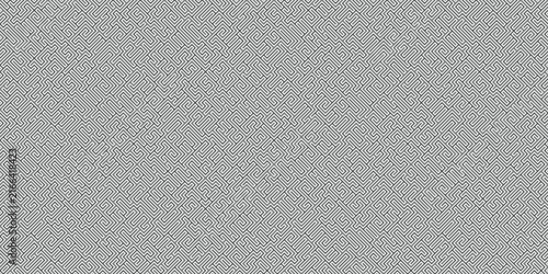 Seamless geometric maze pattern. Modern monochrome background with intricate seamless line ornament. 