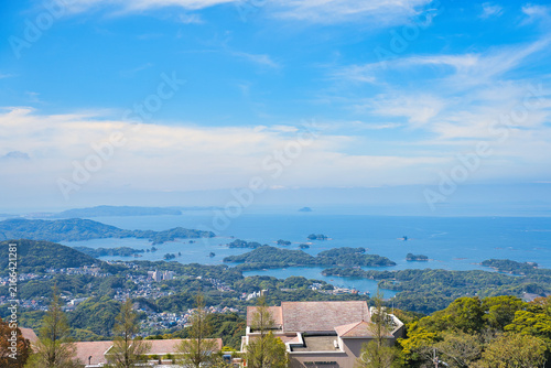 Bild auf Leinwand 弓張岳展望台から眺める九十九島の風景