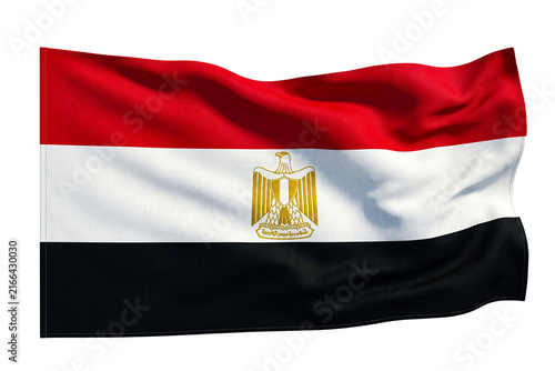 Foto Egypt flag waving on transparent background high quality 3d rendering national symbols