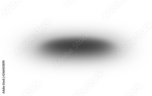 Bild auf Leinwand Abstract soft black circular gradient shape isolated on transparent background