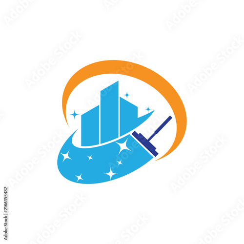 Cleaning logo and symbol illustration vector template