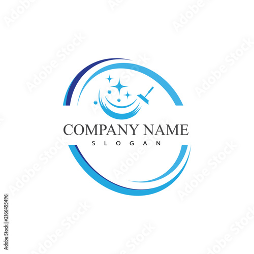 Cleaning logo and symbol illustration vector template