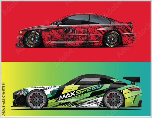 Dynamic Car Wrap Designs for Racing