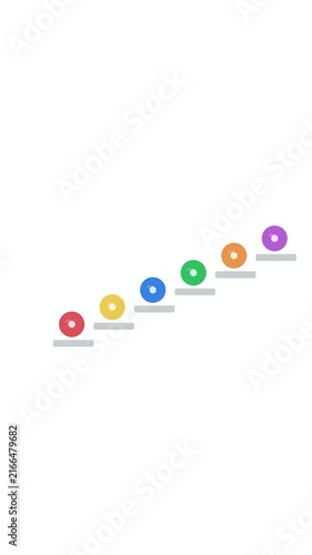 Clay bead Mini Bead Staircase counting loop