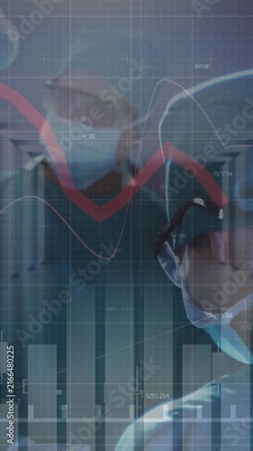 Statistical data processing over group of surgeons performing operation at hospital