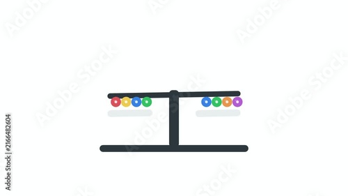 Clay Bead Scale Balance Shapes counting loop