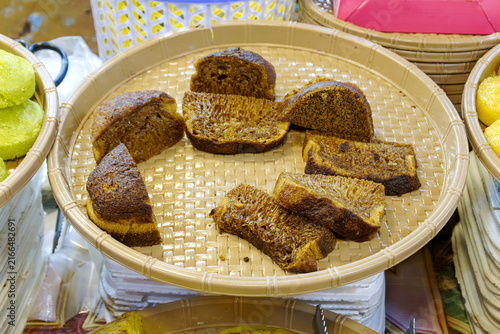 Fotografía Traditional Vietnamese Banh Bo Nuong Thot Not, delicious palm sugar honeycomb ca