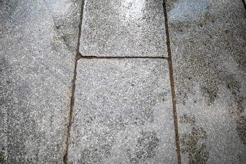 Rough Granite Stone Pavement Texture In Japan