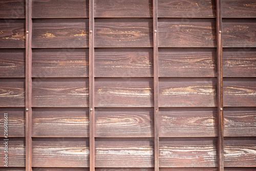 Reddish Brown Wooden Siding Texture On Traditional Building