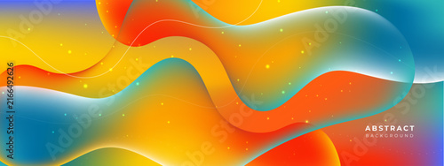 abstract colorful blob with bubble and sprinkle