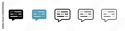 Fotografie Morse Code vector icon set