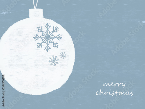 Minimalist Merry Christmas ornament postcard poster