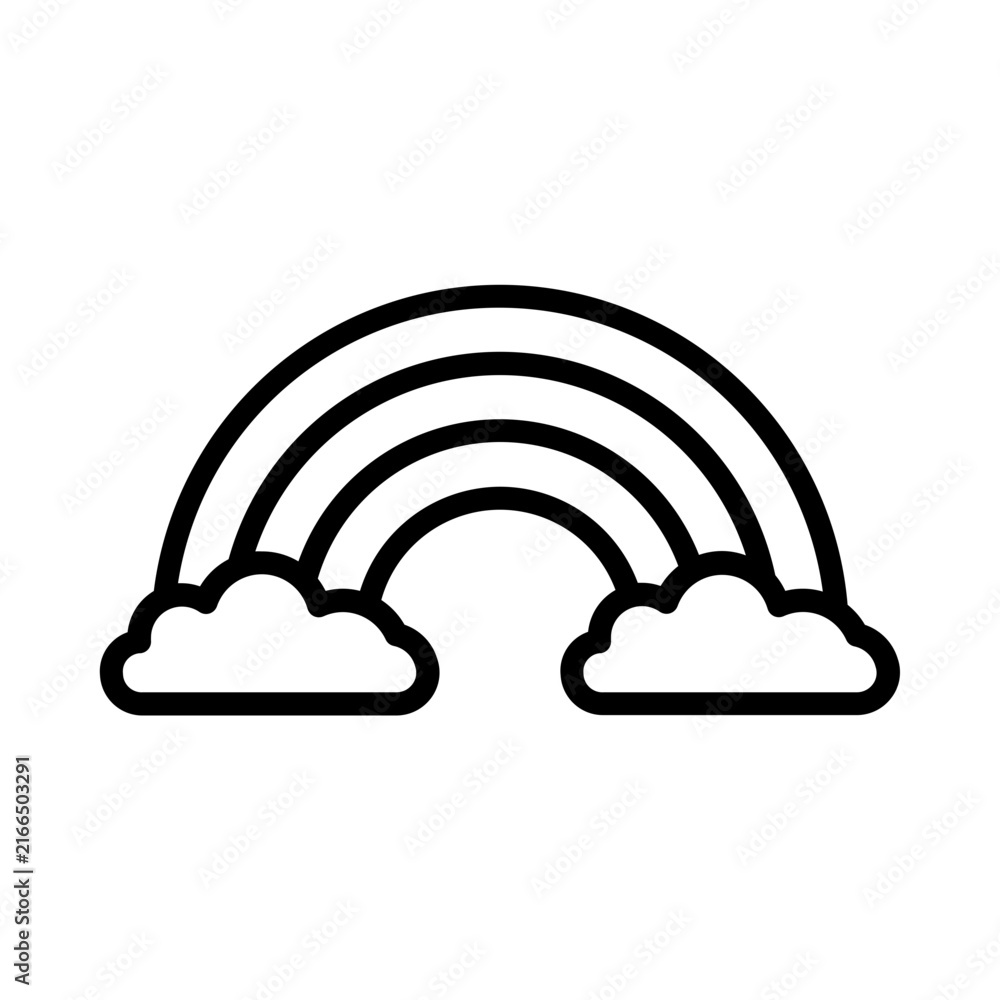 Fototapeta premium Rainbow Icon