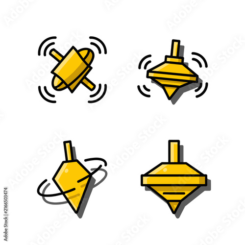 Spinning Tops Toy Collection.