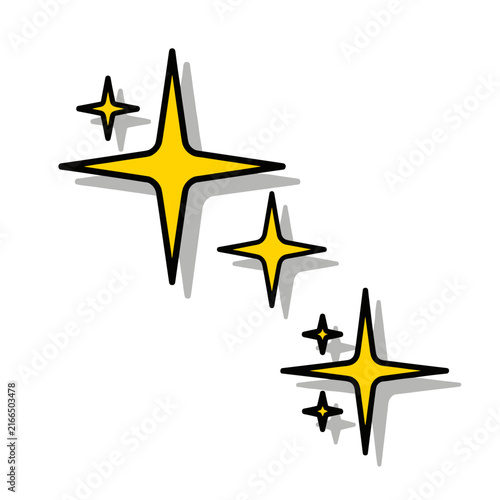 Sparkling Starbursts with Shadows.