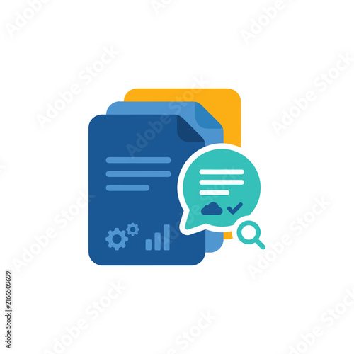 Document Analysis and Business Insights Icon