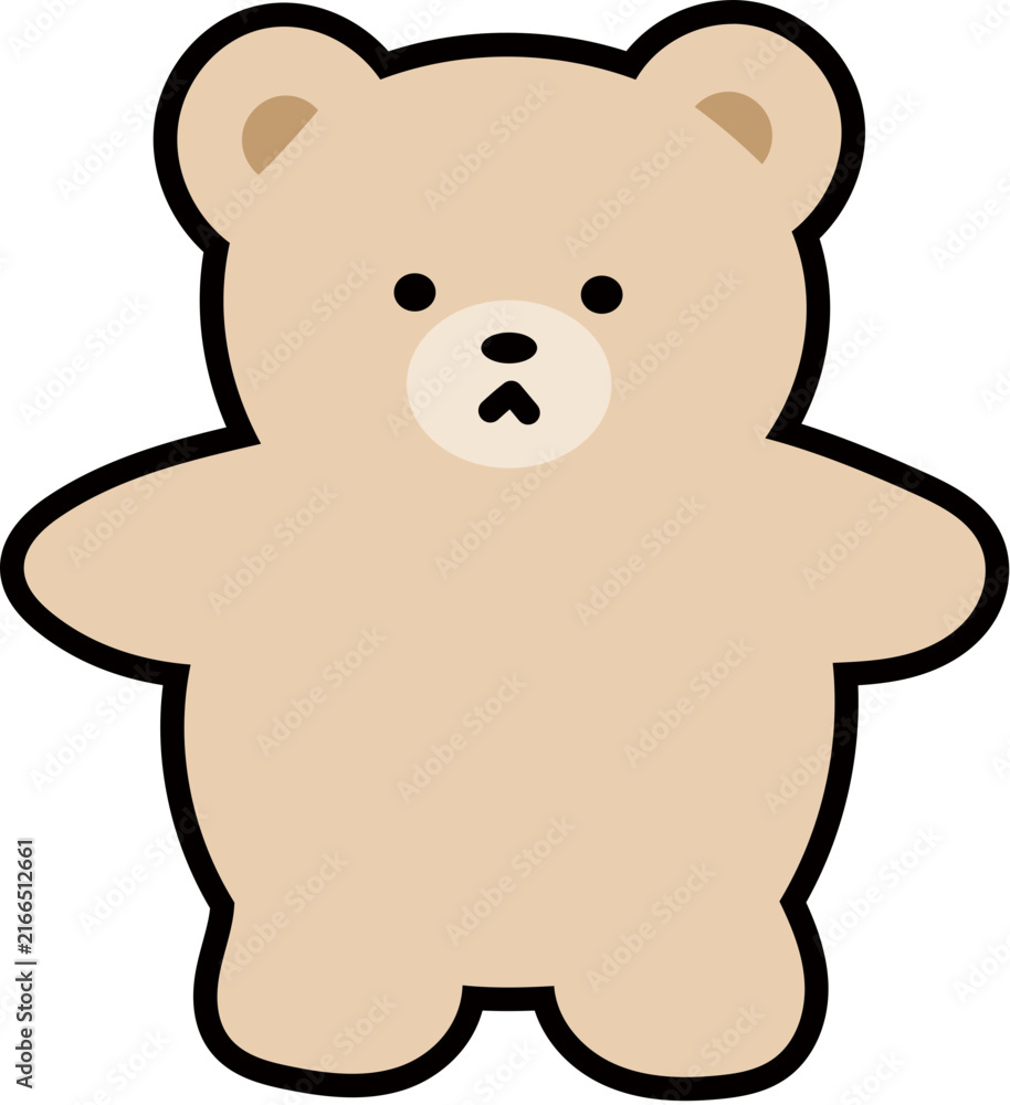 Fototapeta premium Cute Bear Toy Illustration Collection