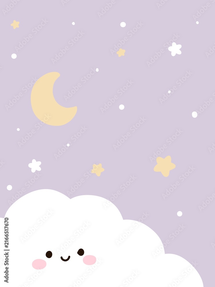 Fototapeta premium pastel kawaii background