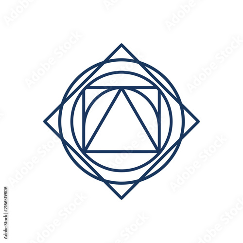 Geometric Symbol, Sacred Geometry, Esoteric Symbol, Mystical Design, Alchemy Symbol, Spiritual Art