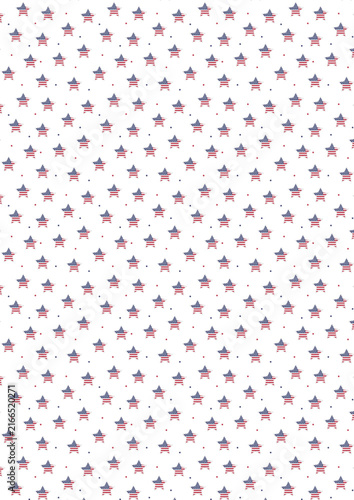 A4 USA star pattern design ideal for patriotic stationery cover and printable gift wrapping