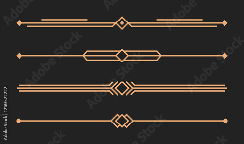 Canvastavla Geometric decorative divider set