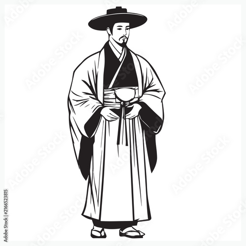 man in traditional clothes