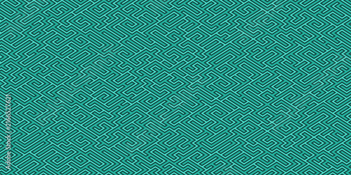 Abstract monochrome geometric pattern featuring an intricate maze. Modern linear design with a complex, puzzling structure ideal for unique backgrounds, creative prints, and graphic design projects.