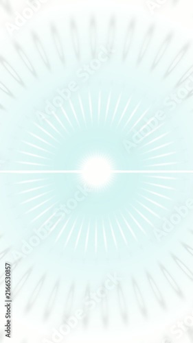 Abstract light burst with radial lines and glowing oval shapes
