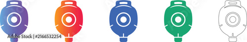 Professional Camera Equipment Icons