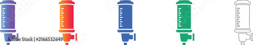 Medical Dispenser Icon Set