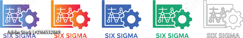Six Sigma Process Improvement Icon Set
