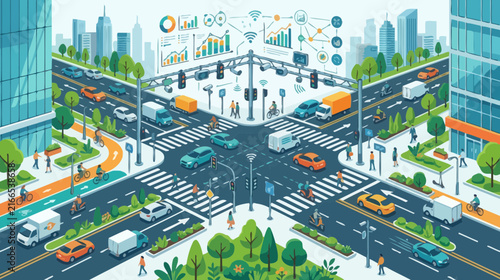 Smart City Traffic Intersection: AI, IoT, and Sustainable Urban Mobility