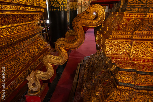 Wat Phumin, Nan Province, showcasing ornate Lanna temple art, golden decoration and sacred Buddhist heritage of Northern Thailand