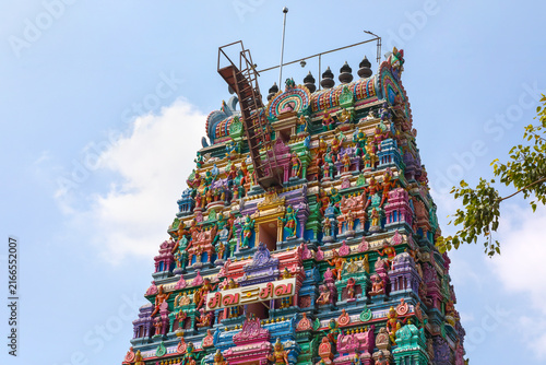 Shiva temple tower in tamilnadu