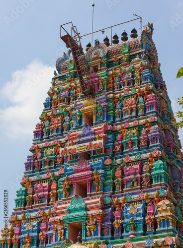 Shiva temple tower in tamilnadu