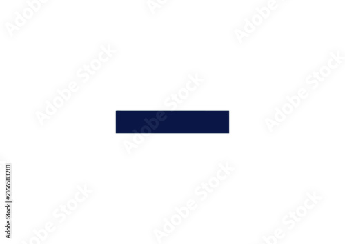 Minimalist Dark Blue Horizontal Bar Vector Element for User Interface Design and Modern Geometric Graphic Composition